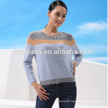 fashion jacquard woman's cashmere sweater